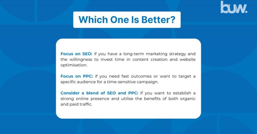 seo and ppc which is best